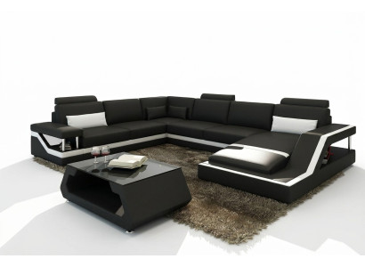 Designer Sofa Corner Sofa Living Landscape Big Modern Leather Sofa +USB Patented NEW