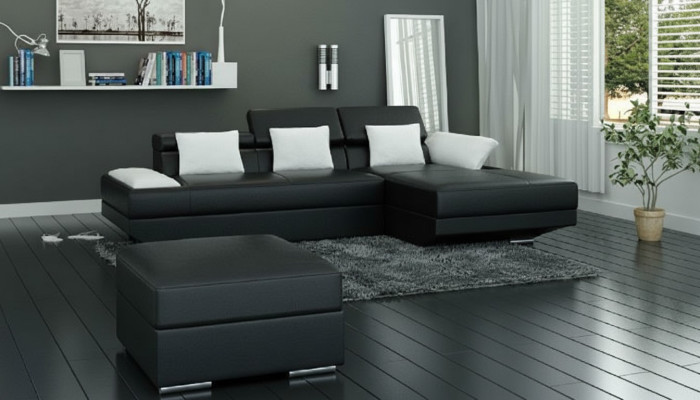 Sofa landscape with upholstery corner leather sectional sofa with USB set landscape leather 2719C New