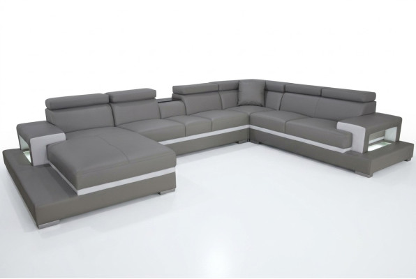 Modern seat upholstery living landscape living room upholstered corner couch USB + light