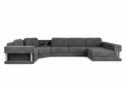 Sectional sofa with USB upholstery fabric design sofa suite living landscape Parliament