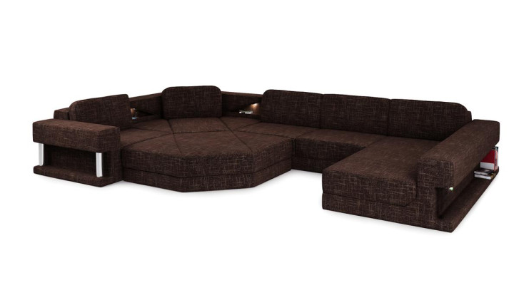 Corner sofa with USB upholstery textile design sofa set sectional Parliament