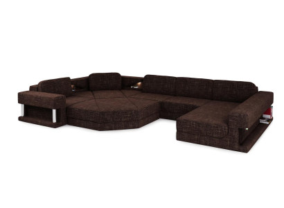 Corner sofa with USB upholstery textile design sofa set sectional Parliament