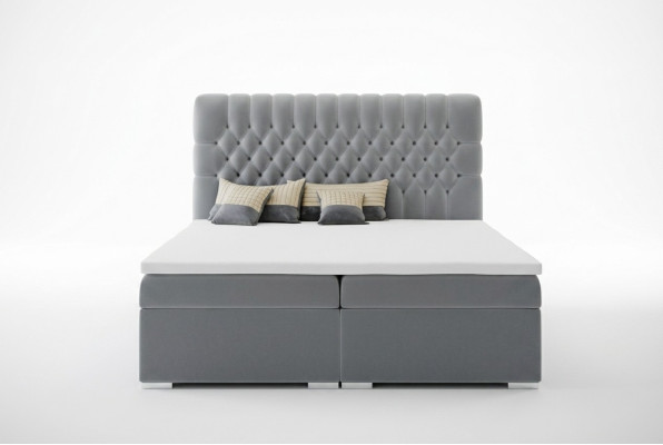Box spring bed hotel double Chesterfield luxury beds upholstery box function