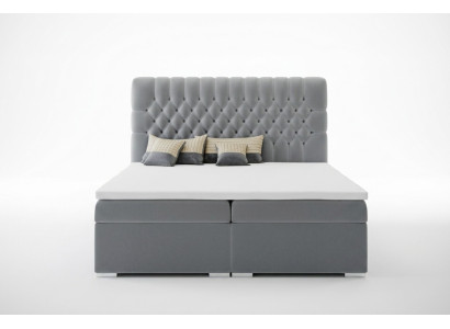 Box spring bed hotel double Chesterfield luxury beds upholstery box function