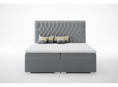 Box spring bed hotel double Chesterfield luxury beds upholstery box function