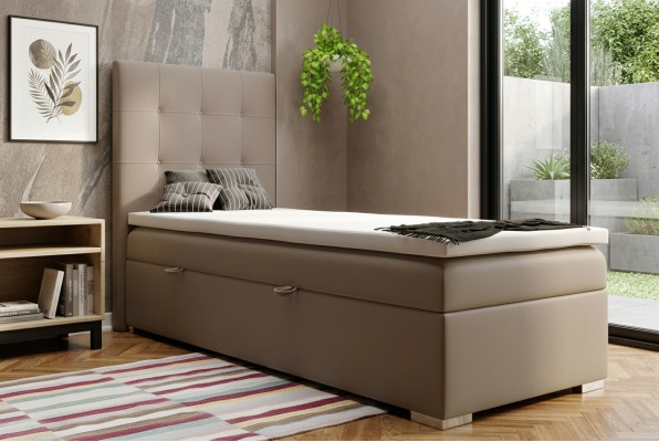 Luxury Box Spring Bed Hotel Beds Upholstered Functional Bed Frame 90x200cm