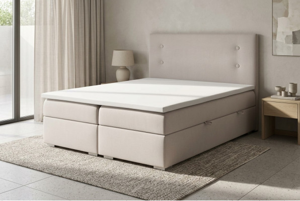 Box spring bed box function hotel double complete set topper mattress beds
