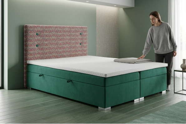 Box spring bed function hotel double complete set topper mattress beds box