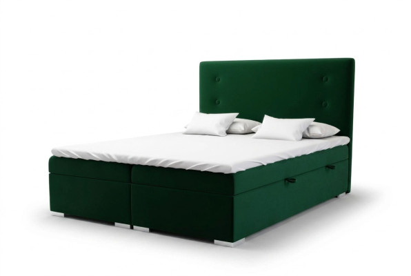 Box spring bed hotel double complete set mattress topper bed function box