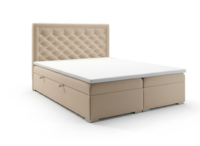Chesterfield box spring bed hotel double luxury beds upholstered box function