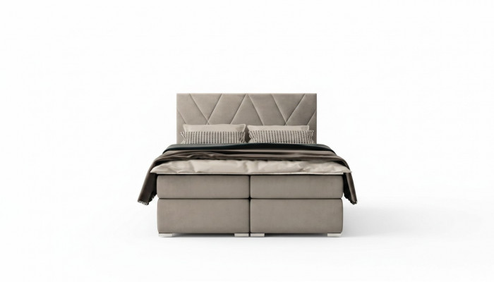 Chesterfield bedroom box spring bed double upholstered beds box function