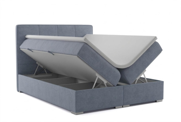 Box spring bed hotel double textile luxury beds upholstered bed box function new