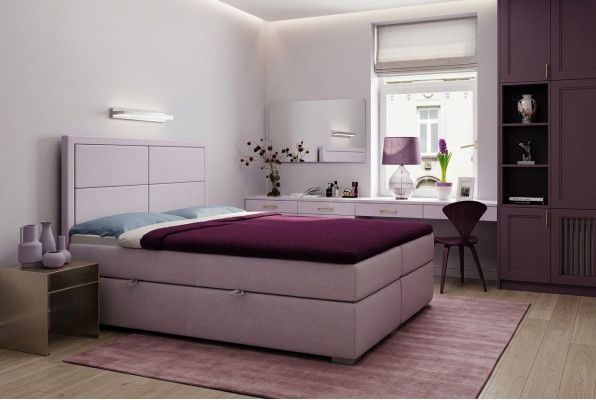 Box spring bed hotel double complete set mattress topper beds function box