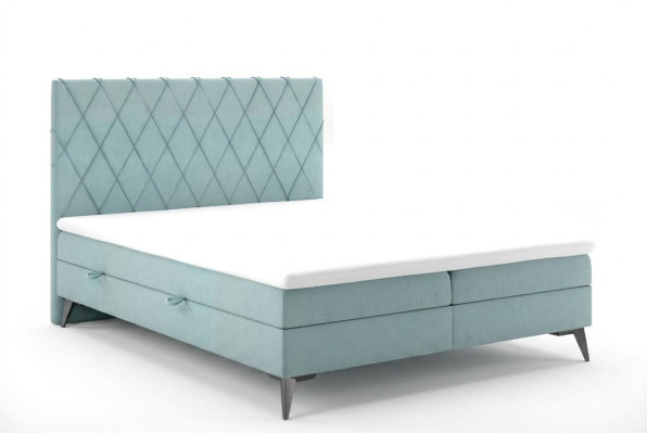 Chesterfield box spring bedroom bed double beds upholstery box function
