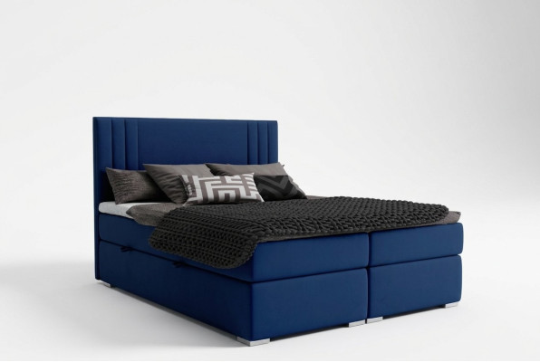 Modern box spring beds hotel double luxury bed upholstery box function fabric