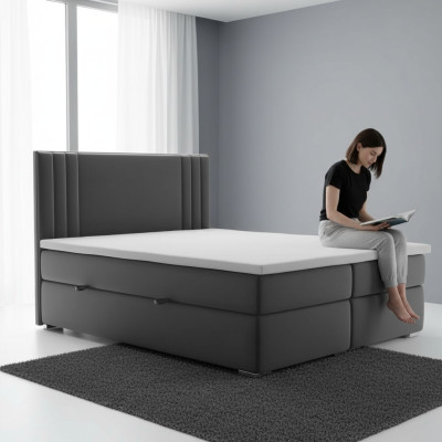 Box spring bed double hotel complete set mattress topper beds function box