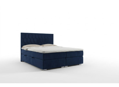 Box spring bed hotel design velvet luxury beds upholstered storage box function double