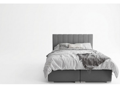 Box spring bed hotel double beds design upholstery box function gray