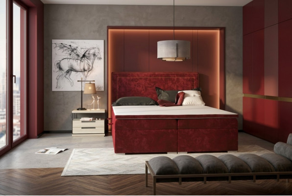 Box spring bed hotel double bed luxury beds upholstery 90/100/120/160/180x200cm