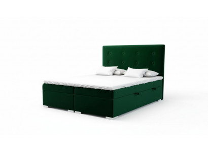 Box spring bed hotel double bed textile luxury beds upholstered storage box function
