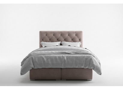 Box spring bed hotel double leather luxury beds upholstered bed box function new