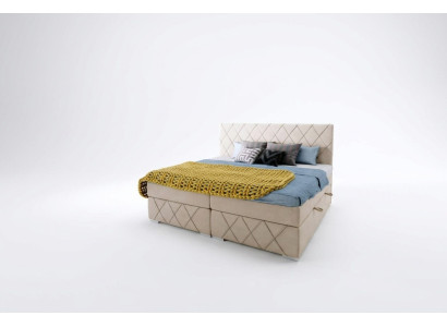 Box spring bed complete set double mattress topper beds function box hotel