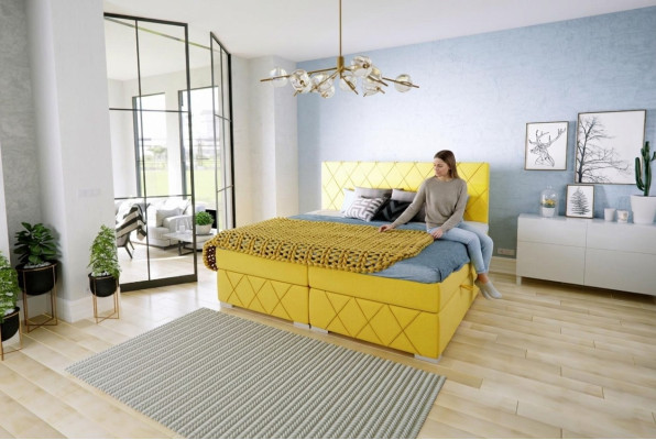 Bed complete set double mattress box spring topper beds function box