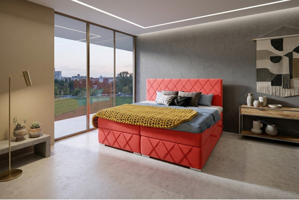 Outstanding modern double box-spring bed for the bedroom
