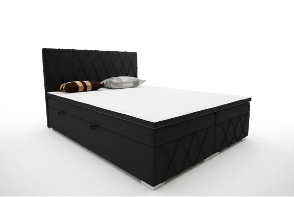 Boxspring bed hotel double luxury beds upholstered bed frame function 180x200cm