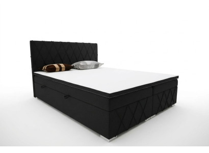 Boxspring bed hotel double luxury beds upholstered bed frame function 180x200cm