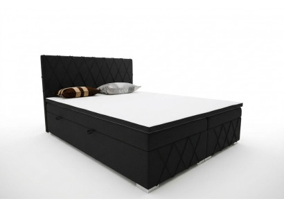 Boxspring bed hotel double luxury beds upholstered bed frame function 180x200cm