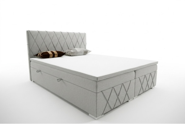 Box spring bed hotel double bed textile luxury beds upholstered bed frame function