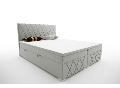 Box spring bed hotel double bed textile luxury beds upholstered bed frame function