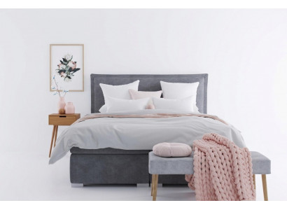 Modern hotel box spring beds double luxury bed upholstery box feature fabric