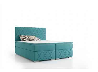 Complete Set Mattress & Topper Box Spring Bed Luxury Upholstered 140x200cm Beds