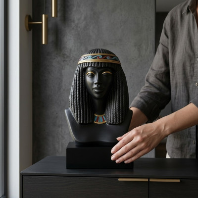 Egypt sculpture Cleopatra plastic statue figures statues antique style 25cm new