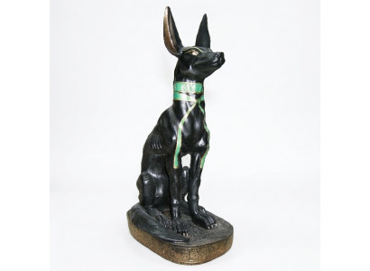 Ägyptische Figur Schakal Anubis aus Kunststoff, Groß god of death Höhe 40 cm Neu