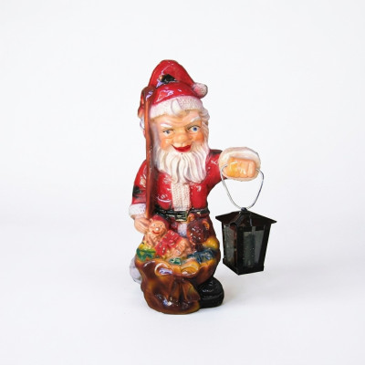 Santa Claus figure statue outdoor light decoration Saint Nicholas sculpture 32cm new