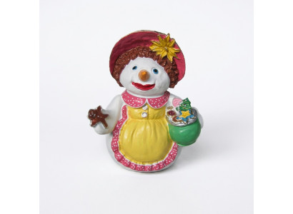 Snowman Figure Statue Decor Figures Decor Sculpture 32cm Winter New Statues New