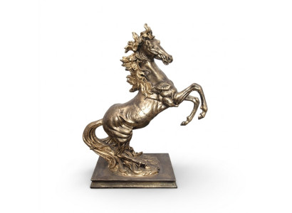 Sculpture Heavy Abstract Copper Colored Pegasus Horse Statues Decoration Horses