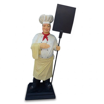 Chef figure statue sculpture advertising figure menu board stand menu new