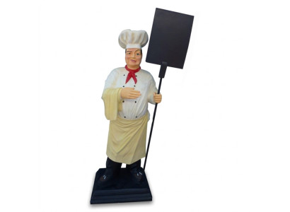 Chef figure statue sculpture advertising figure menu board stand menu new