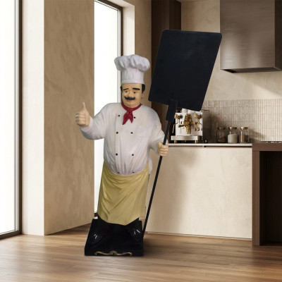 Chef figure statue sculpture advertising figure display board menu board new