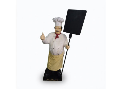Chef figure statue sculpture advertising figure display board menu board new