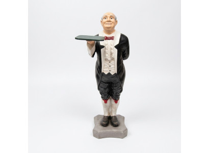 Butler Figure Statue Figures Statues Sculpture Restaurant Hotel 110cm Tray New