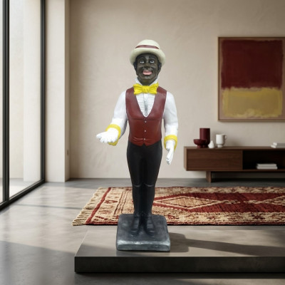 Butler figure statue figures statues sculpture restaurant hotel 95cm shelf new
