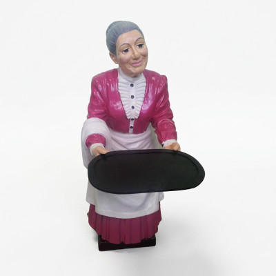 Waiter statue figure sculpture grandmother statues restaurant gastronomy grandma new