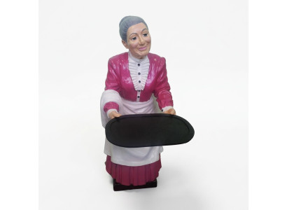 Waiter statue figure sculpture grandmother statues restaurant gastronomy grandma new