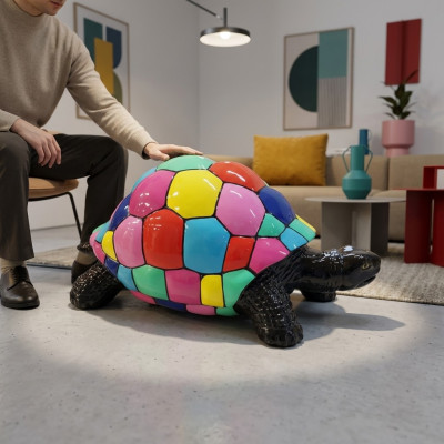Turtle figure abstract figures statues modern statue colorfully painted new 40cm