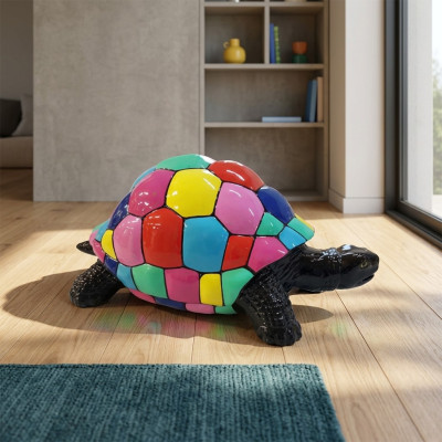 Turtle figure abstract figures statues modern statue colorfully painted new 40cm